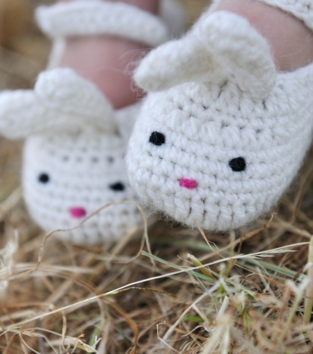 Mary Jane Bunny Booties - Mooib Baby $34.95