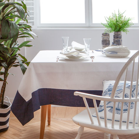 Contrast Tablecloth | Linen | Zara Home