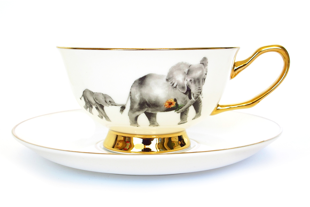 Golden Elephant Teacup