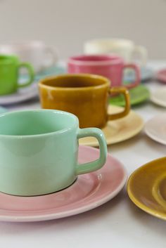 Two Tone cup and saucer sets