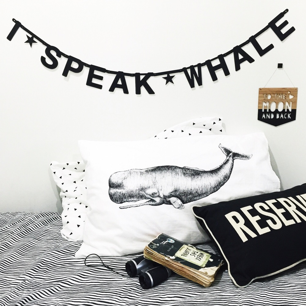 Sperm Whale Pillowcase | Bown Paper Lemon