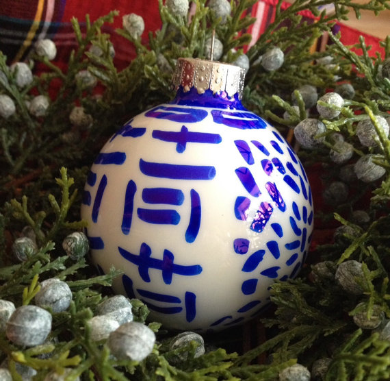 Hand painted ornaments | Indigo Home