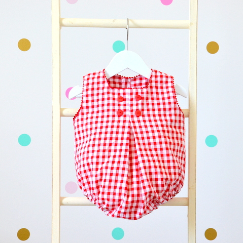 Country red romper | Rowing and Co