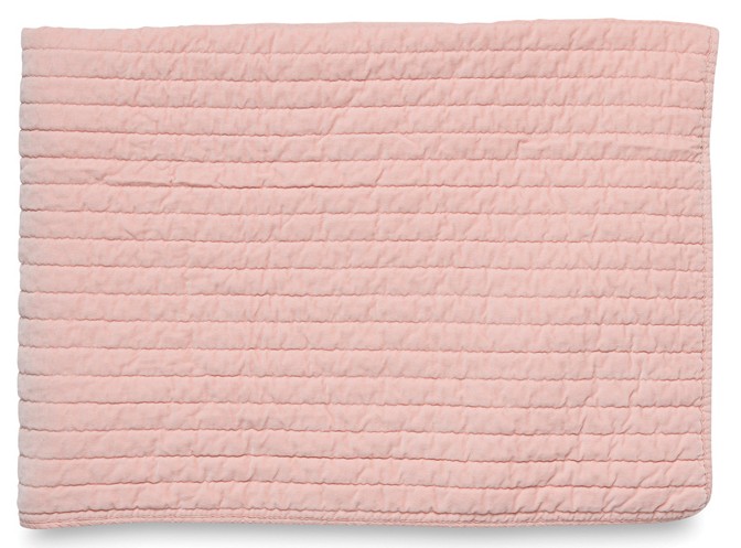 Washed velvet straight line quilted blanket | Citta Design