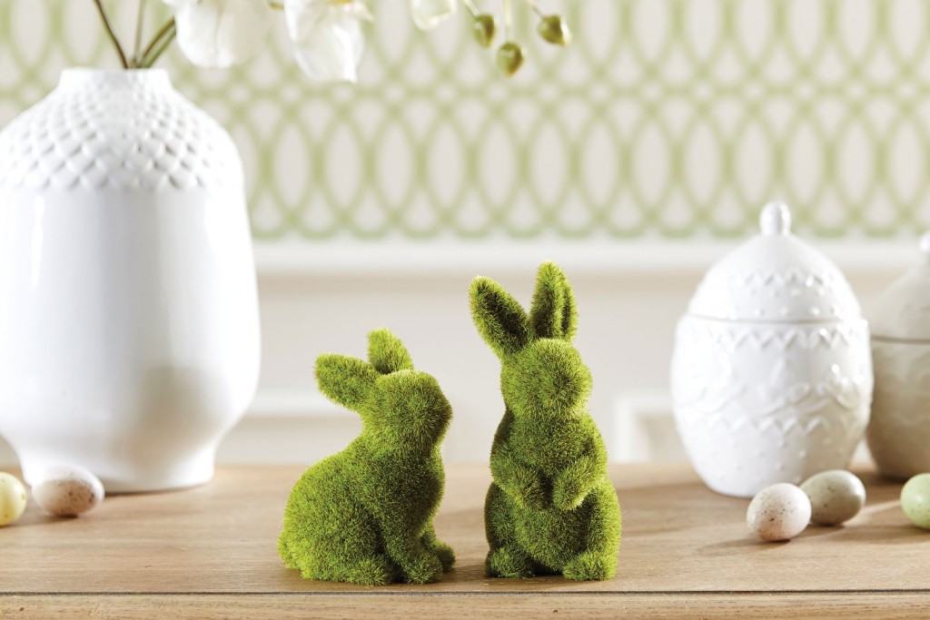 Easter Moss Rabbits | Bed Bath N' Table