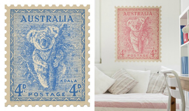 Koala Wall Stamp | Quercus & Co