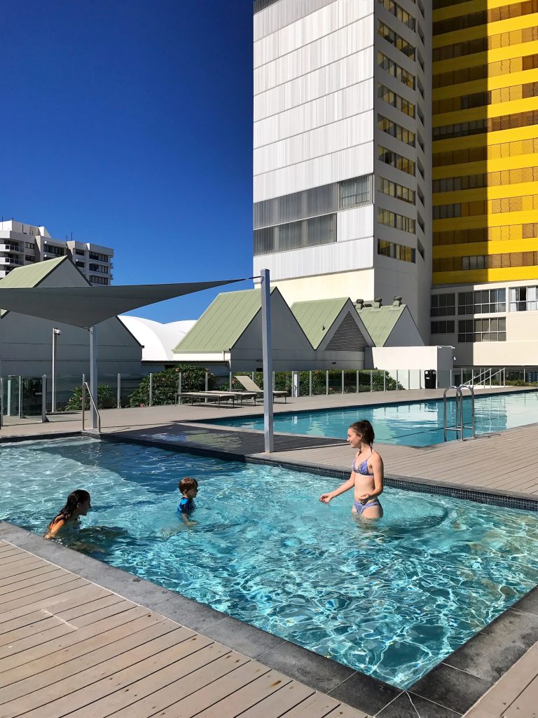 It was great having a kids pool and an adults pool, much more relaxing for Mummy when I didn't have to worry about Orly in the deep water!