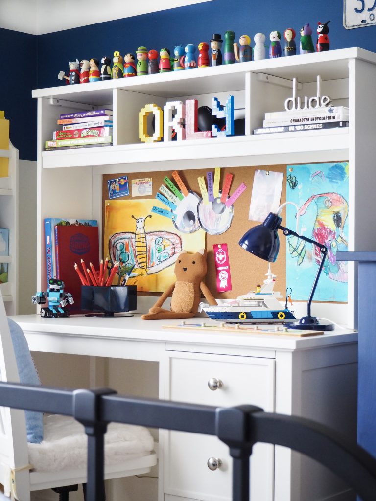 Creating a stylish study space with Mum Little Loves and Pottery Barn Kids.