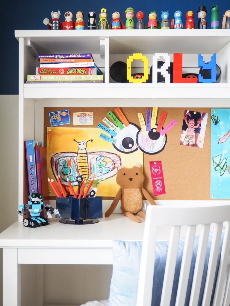 Creating a stylish study space with Mum Little Loves and Pottery Barn Kids.